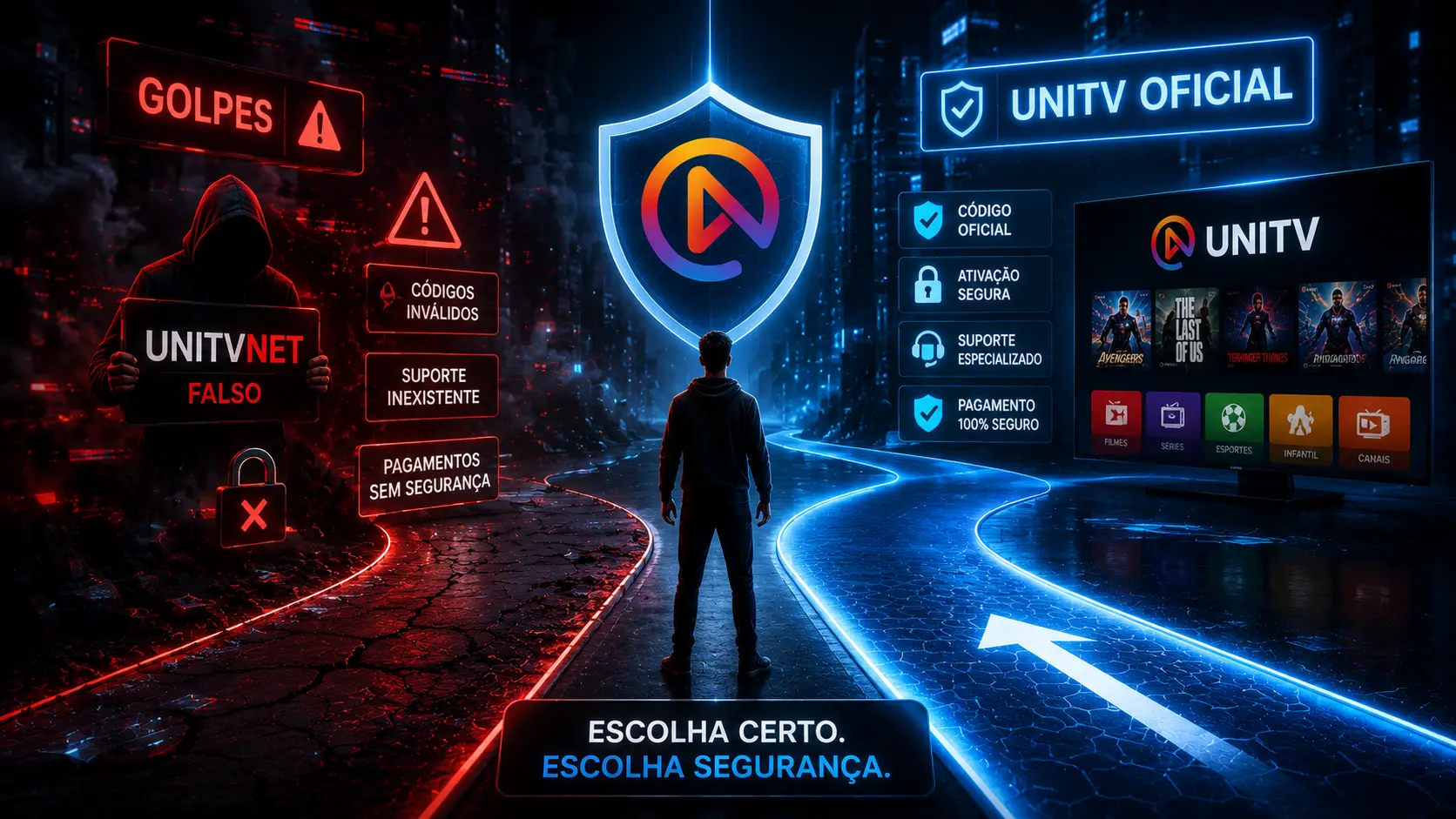 UniTV vs UnitvNet - qual a diferença e como não cair em golpes